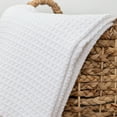 thumbnail image 4 of Aston & Arden Waffle Weave Cotton Bed Blanket (QUEEN Size 90x90), Soft and Breathable, Hotel Quality, 450 GSM, White, 4 of 6