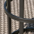thumbnail image 3 of Noble House Carlo 11" Modern Outdoor Iron and Ceramic Tile Side Table in Black, 3 of 6