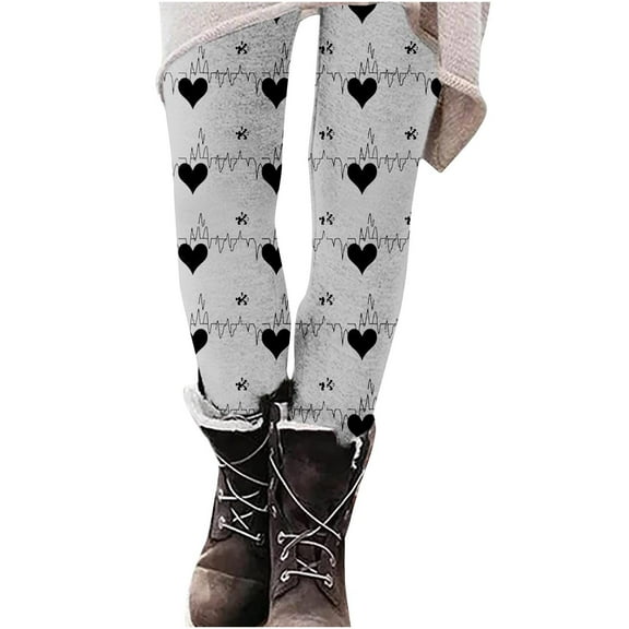 Mingw Printed Leggings for Women Slim Fit High Waist Stretchy Compression Pants Activewear Workout Trousers,Multicolor,M