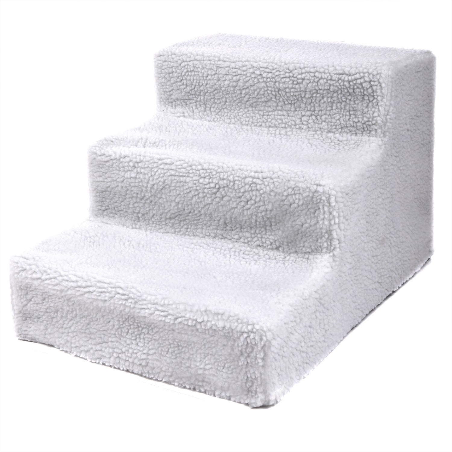 Pefilos 11.7 Inch Dog Stairs and Steps for Small Dogs Cats,Non-Slip 3 Tiers Plastic Dog Ramp/Ladder, Best for Small Animals,Doggy,Kitty, White Pefilos 11.7 Inch Dog Stairs and Steps for Small Dogs Cats,Non-Slip 3 Tiers Plastic Dog Ramp/Ladder, Best for Small Animals,Doggy,Kitty, White