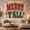 Merry Y'all, variant on "BORN COUNTRY" with Longhorn Skull and Stars on Cream Background, Nostalgic Rustic for Country Music Fans, Western Wall Art Decor, Birthday Gift, Tapestry Wall Hanging for Living Room and Bedroom