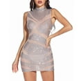 thumbnail image 2 of Ohufall Maxi Dress, Cocktail Dress for Women, Women's Sleeveless Sequin Sexy Round-Neck Skirt Party Ball Gown Full Dress Fall Dresses for Women, 2 of 6