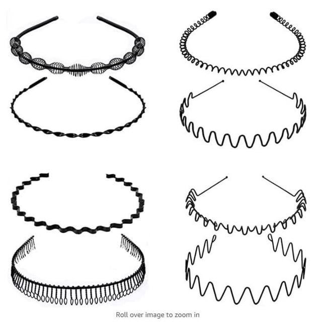 Diadema con ondas de hierro para hombres y mujeres, diadema deportiva invisible coreana, flequillo, horquilla rota, horquilla