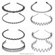 thumbnail image 1 of Diadema con ondas de hierro para hombres y mujeres, diadema deportiva invisible coreana, flequillo, horquilla rota, horquilla, 1 of 6