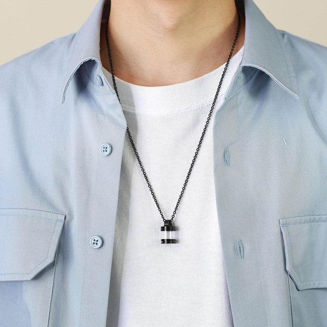 facefd Pendentif en Tube d'Acier Inoxydable Capsule Creuse de Cas pour Bijoux Cendres