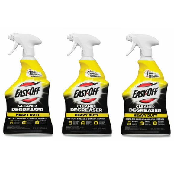 Easy-Off Cleaner Degreaser Heavy Duty Spray, 32 Fl. Oz. - Pack of 3