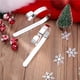 thumbnail image 3 of Inteprter 4 piezas de accesorios de soporte de calcetín de Navidad, fijador colgante para el hogar, pequeños fijadores de decoración colgante, Kits de decoración para fiestas Plata, 3 of 6