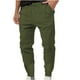 thumbnail image 1 of Puntoco Pantalones casuales largos para hombre Pantalones deportivos holgados con pliegues y piernas pequeñas con cordones y color sólido para hombre, 1 of 4