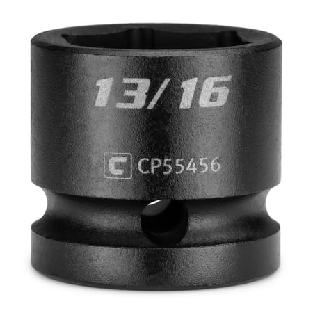 UPC: 0886352554565 | Capri Tools 13/16 in. Stubby Impact Socket  1/2 in. Drive  6-Point  SAE