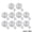 White 4cm, variant on Milky Blank Skins Empty Stress Ball DIY Kit - 10 Pack Fillable Silicone Squishies Making Set, 2026 New Blank Pressure Ball Skin DIY Kit,Handmade Squishies Stress Balls, Anxiety Relief Toys,