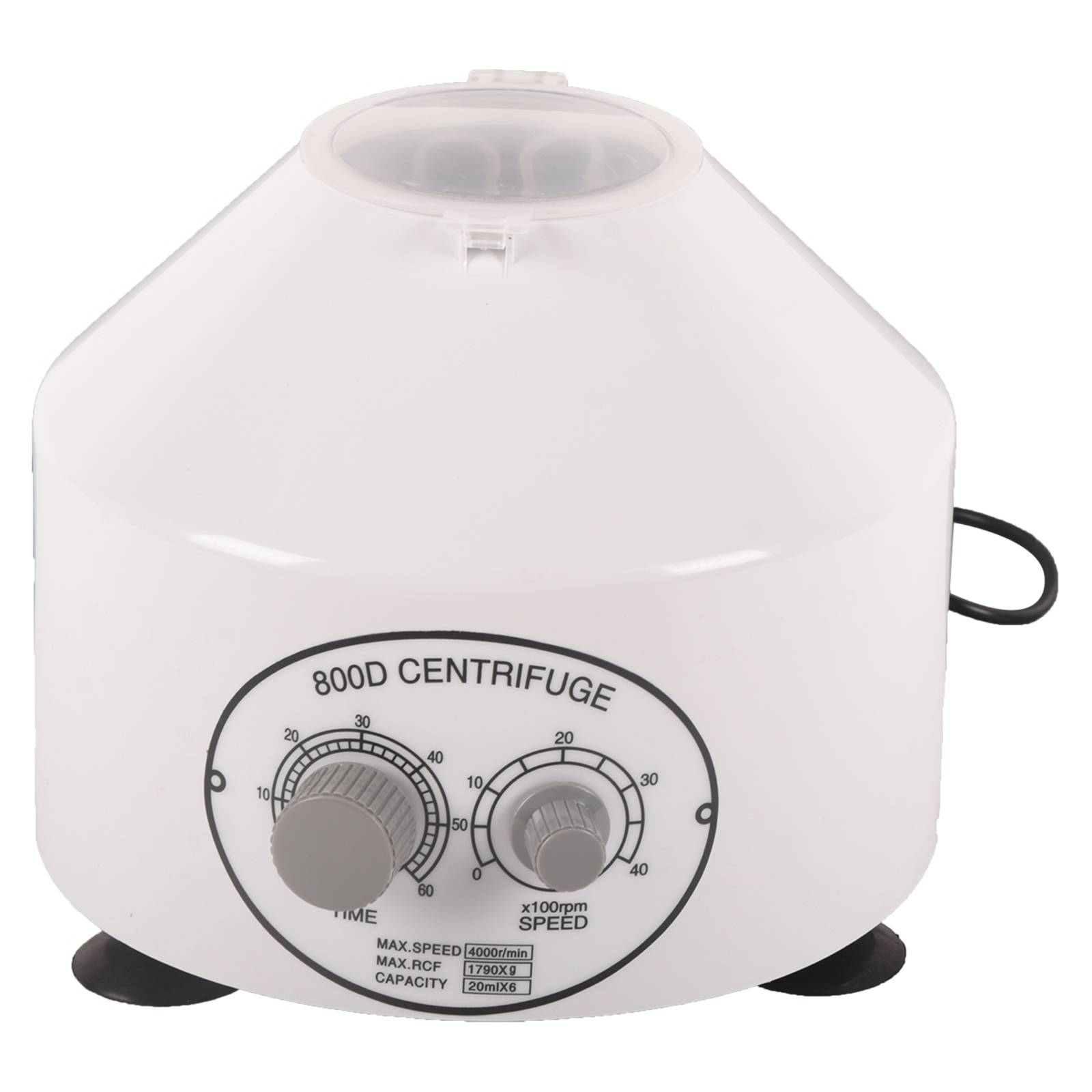 Dawot 800D Electric Laboratory Benchtop Centrifuge,Centrifuge Machine Benchtop with Timer and Speed Control for Laboratory Medical Practice, 4000 RPM, Plasma PRP, Capacity 20ml x 6 Tubes, 110V 60Hz