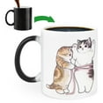 thumbnail image 1 of Funny Cat Mug Color Changing Porcelain Coffee Cup Ceramic Milk Mug for Couple, 1 of 10