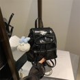 thumbnail image 2 of Mochila de diseño de nicho coreano para mujer, otoño 2025, nueva mochila pequeña versátil con lazo y cordón para estudiantes., 2 of 5