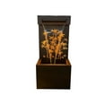 thumbnail image 2 of Hi-Line Gifts 42.5" LED Lighted Bamboo Hollow Carved Outdoor Garden Water Fountain, 2 of 3