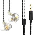 thumbnail image 1 of Monstrate Auriculares AK6 MAX con controlador de cobre, auriculares con cable desmontables con micrófono, auriculares estéreo HiFi en la oreja Cables de audio/vídeo No.03, 1 of 6