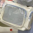 thumbnail image 3 of Hzzsbu Large Ita Messenger Bag Transparent Pin Display Crossbody, 3 of 7