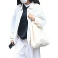 thumbnail image 2 of Blotona Women Juniors Cargo Zip Up Jacket Solid Color Retro Casual Loose Long Sleeve Cardigan Jacket Fall Outwear Streetwear, 2 of 10