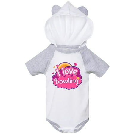 

Inktastic Bowler I Love Bowling Gift Baby Girl Bodysuit