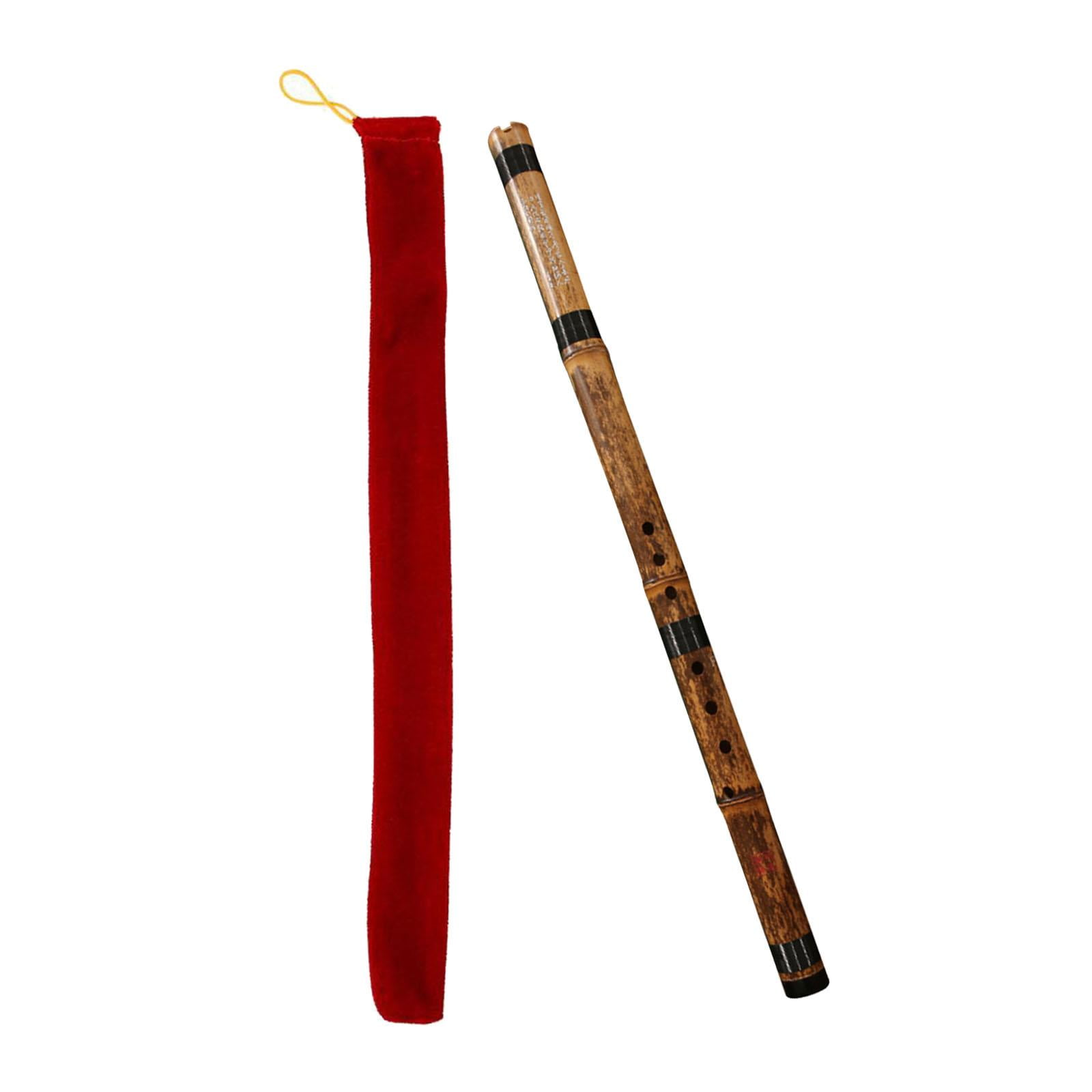 LeeQinersw Chinese Bamboo Flute Wind Instruments Chinese Instrument Woodwind Vertical Flute wood F tuning