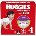 thumbnail image 1 of Huggies Little Movers HuggFit 360¬∞ Baby Diapers with 360¬∞ Waistband, Size 3-7, 1 of 9