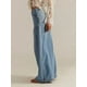 thumbnail image 5 of Pantalones Vaqueros Casuales de Mujer, Holgados, de Tiro Medio y Pierna , con Pliegues Lavados Azul L, 5 of 8