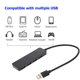 thumbnail image 3 of Concentrador USB portátil USB 3.0 de 4 puertos, estación de acoplamiento, concentrador de datos USB multifunción, 3 of 6