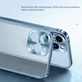 thumbnail image 4 of Aluminum Metal Bumper Frame iPhone 13 Mini Case (Silver) Matte Clear Camera Lens Shockproof and Scratch Resistant Protection Cover, 4 of 5