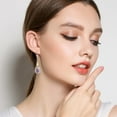 thumbnail image 7 of Wentin Earrings Clearance! Crystal Hollow Teardrop Drop Dangle Earrings For Women Rose Gold Plated Jewelry Blue Drop Crystal Earrings, 7 of 7