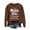 Brown, variant on Women's Autumn and Winter Casual Letter Printed Round Neck Sweatshirt Large N Hoodie Athletic Junior Girls Sweatsuits Ladies Light Hoodie Graphic Hoodies Women