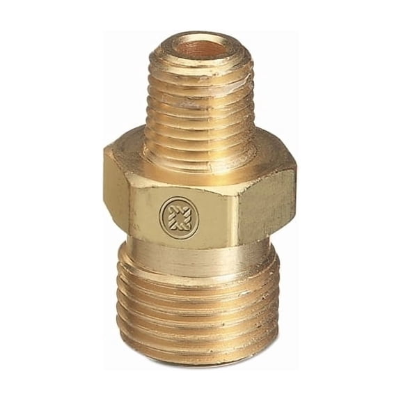 Western Enterprises Male NPT Outlet Adaptor for Manifold Pipelines, Brass, Carbon Dioxide, 1/2 in NPT - 1 EA (312-B-22)