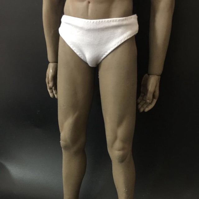 Calzoncillos Ropa Interior 1/6 Escala 12 Pulgadas Figuras de acción perfke blanco