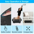 thumbnail image 6 of Vibration Plate Exercise Machine 120 Speed Levels 3 Workout Modes with 2 Resistance Bands 331Lbs Load USB Music Player Whole Body Workout for Home Weight Loss Muscle Toning, 6 of 10