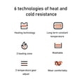 thumbnail image 3 of Abrigo con Capucha con Calefacción Eléctrica Control único de 3 Temperaturas Chaqueta Térmica con Calefacción USB de 2 Zonas para Hombres y Mujeres Tela Suave Fácil de ANGGREK  Otros, 3 of 8