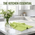 thumbnail image 7 of REGALWOVEN Microfiber Cleaning Cloth, Streak Free Magic Glass Window Cloths, Lint Free Dish Towels, Pack 3 Light Green 12" x 12", 7 of 7