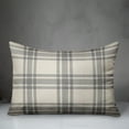thumbnail image 3 of Creative Products Faded Gray Plaid 14x20 Spun Poly Pillow, 3 of 3