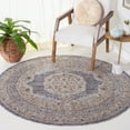 thumbnail image 2 of SAFAVIEH Sierra Isidora Medallion Area Rug, Ivory/Grey, 6' x 6' Round, 2 of 8