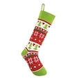 thumbnail image 1 of Peking Handicraft 31PK384MC Bas Tricotés Fair Isle 7 x 24 Po. - Lot de 2, 1 of 1