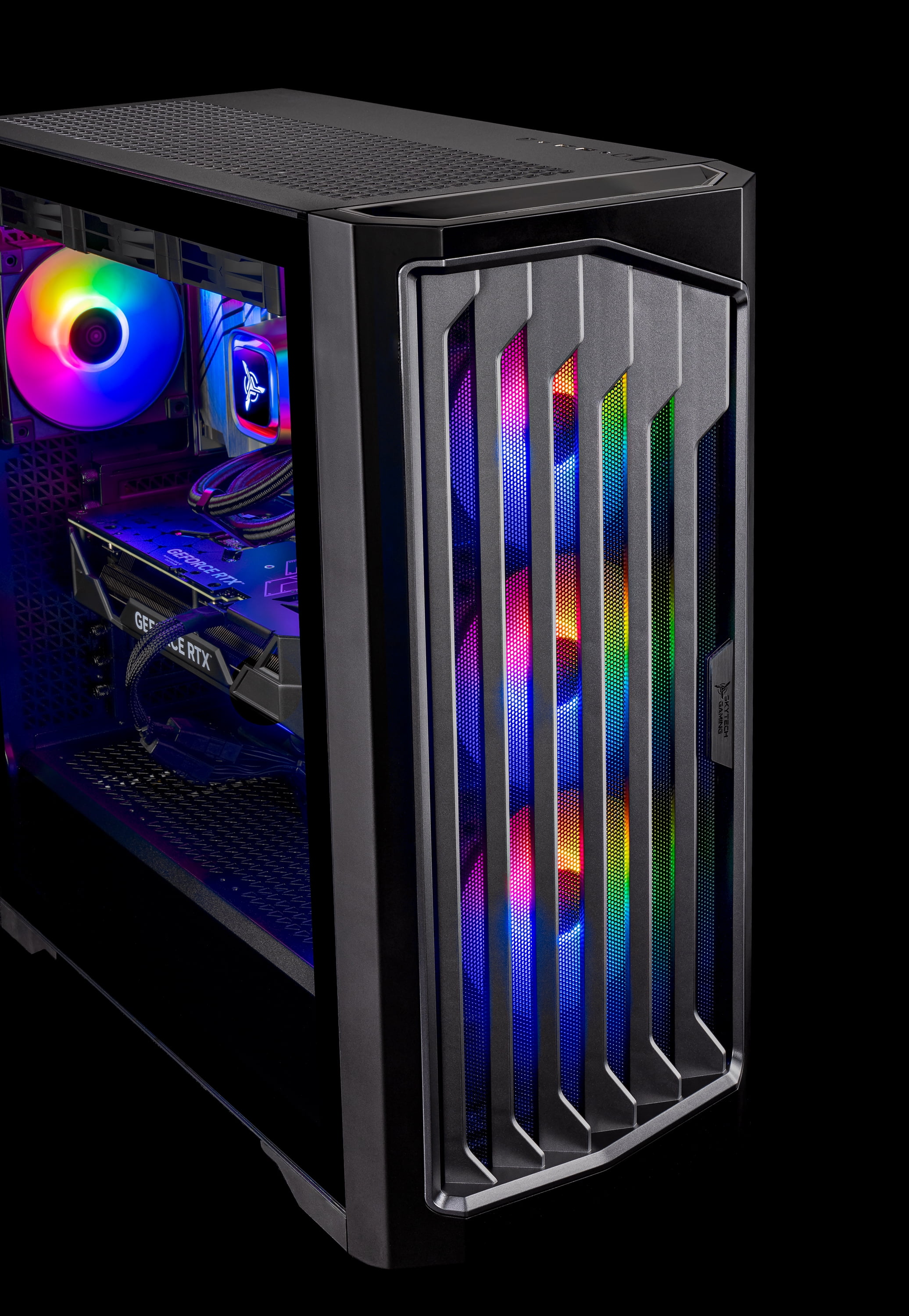 Skytech Legacy Gaming PC Desktop AMD Ryzen 7 9800X3D NVIDIA GeForce RTX 5080 1TB Gen4 NVMe SSD 32GB DDR5 RAM, AIO Liquid Cooling Windows 11