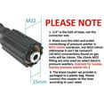 thumbnail image 2 of STYDDI 50FT Pressure Washer Extension Hose with Coupler for Sun Joe SPX Series, Kink Free, 2900 PSI X 1/4", Heavy Duty Steel Braided and Rubber Power Washer Hose with M22-15mm for SPX-25HD and Others, 2 of 6