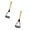 Black*Two, variant on 1 Pcs Silicone Potato Masher with Wooden Handle, Heat-Resistant Potato Masher, Garlic Crusher Food-Safe Silicone Mashing Tools for Potatoes, Avocados, Sweet Potatoes, Rice 9.84"