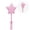 Pink, variant on 3D Printed Extendable Wand Tap-to-Pay Contactless Card Holder Star Wand for Kids 14–18 Inch Lightweight Gradient Colors Magical Checkout Experience Makeup Organizer