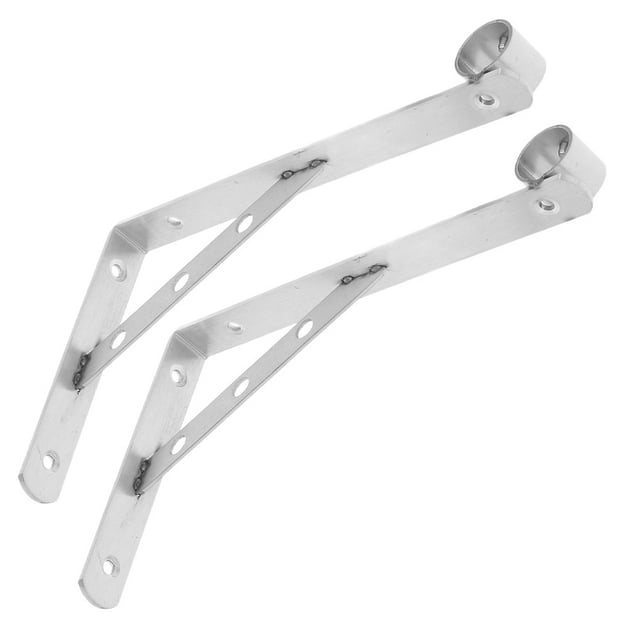 WRISTBIQUE 2Ud Soporte De Barra Para Montado En Pared De Acero Inoxidable Con Estable