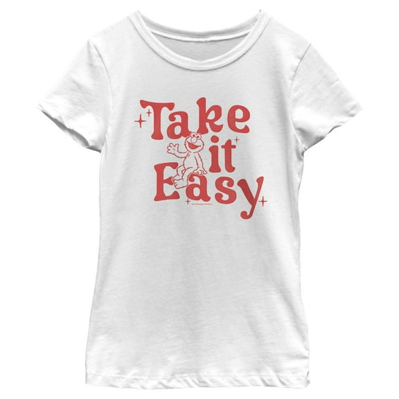 Girl's Sesame Street Elmo Take It Easy Graphic T-Shirt