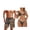 American Flag Camo Hunting, variant on Couples Matching Swimsuit Hawaii Palm Trees Sexy Bikini Sets for Women 2 Piece V Neck Halter Back Self Tie Bathing Suits & Men's Swim Trunks Lightweight Board Shorts
