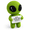 Earth's Best Love, variant on Marvelous Human Being Crochet Alien Figurine, 5.31 x 3.78 x 2.17 inches