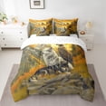 thumbnail image 2 of Castle Fairy Boys Girls Safari Wolves Eagle Bedding Comforter Set 7-Piece,Jungle Mountain King Bedding Sets,Woodland Animal Ultra Soft Bed Sheets,Ultra Soft Home Decor,Reversible, 2 of 8