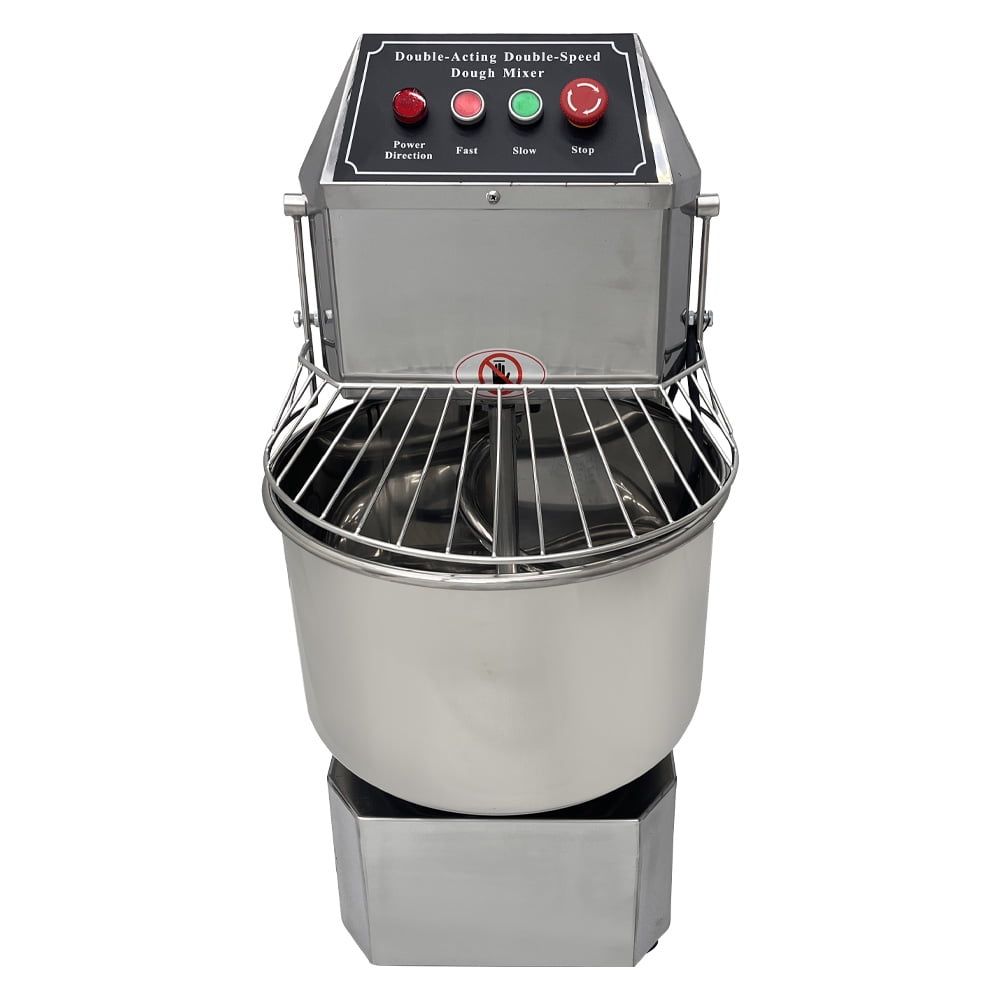 20L Electric Double Action Double Speed Dough Mixer Stainless Steel 110V