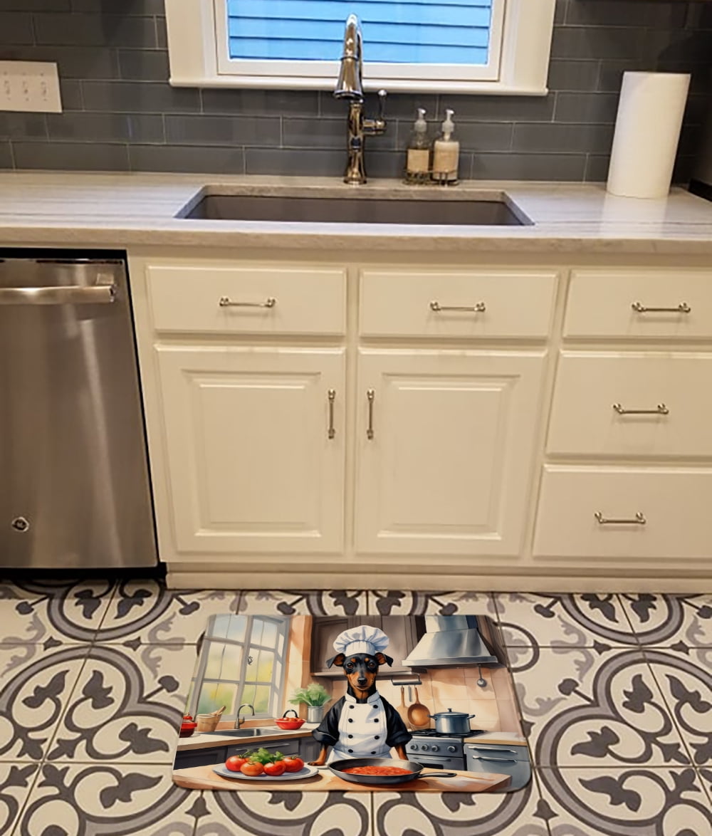 Yorkie Yorkshire Terrier The Chef Memory Foam Kitchen Mat