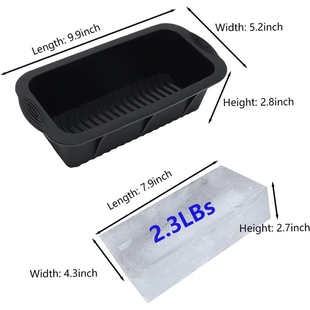 5Pcs Ice Black Mold, Silicone Ice Black Molds for Ice Bath Tub, Big Ice Cube Molds for Ice Bath, Ice Maker for Cold Plunge or Coolers, Ice Tray Accessories for Ice Bath Chiller