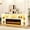 White, variant on High Gloss Fireplace TV Stand for 100 Inch TVs, with 50" Electric Fireplace, LED Lights, TV Console Table, Black